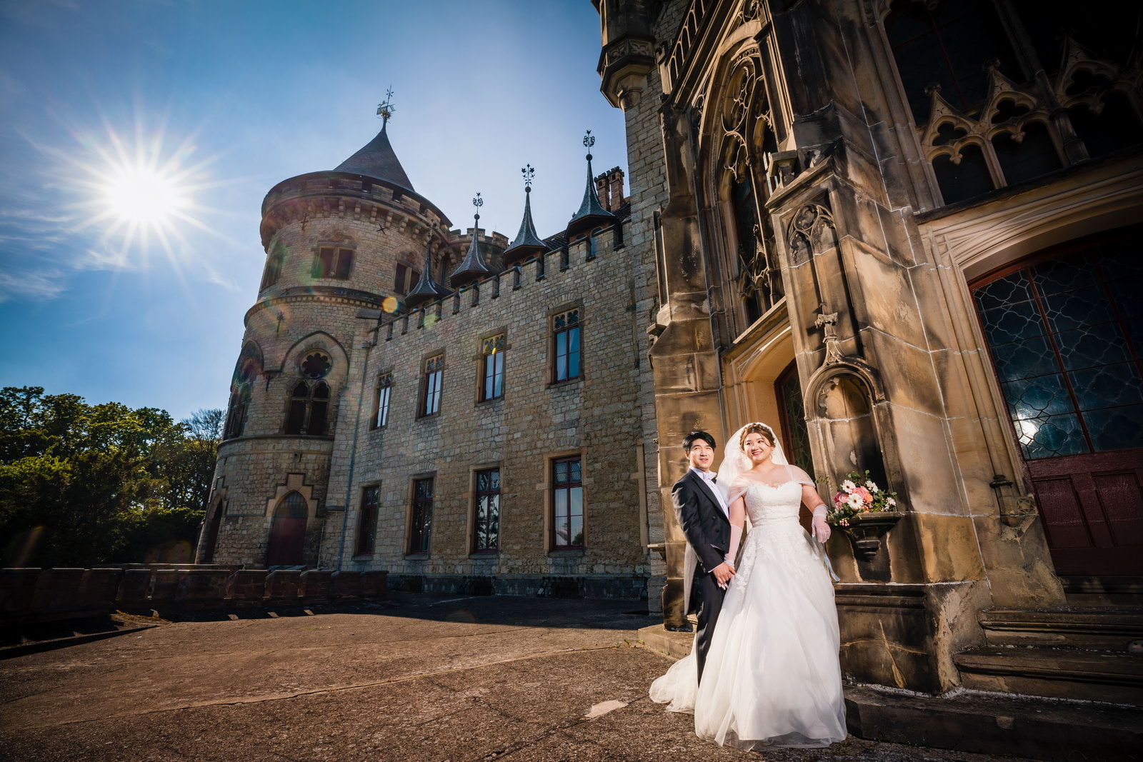 Hochzeitsfotos im Schloss Marienburg, Pattensen bei Hannover