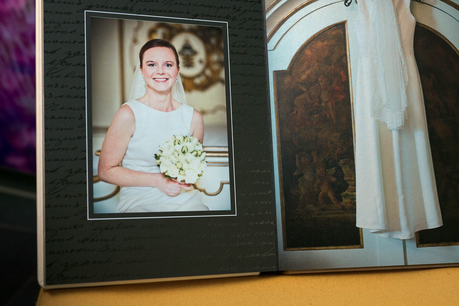 Hochzeitsalbum Innenseite im besonderen Druck