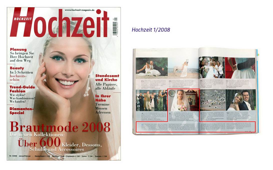 Hochzeitsfoto von Kirill Brusilovsky im Magazin "Hochzeit"