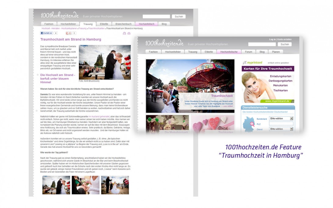Hochzeitsfotograf Hamburg, Publikationen