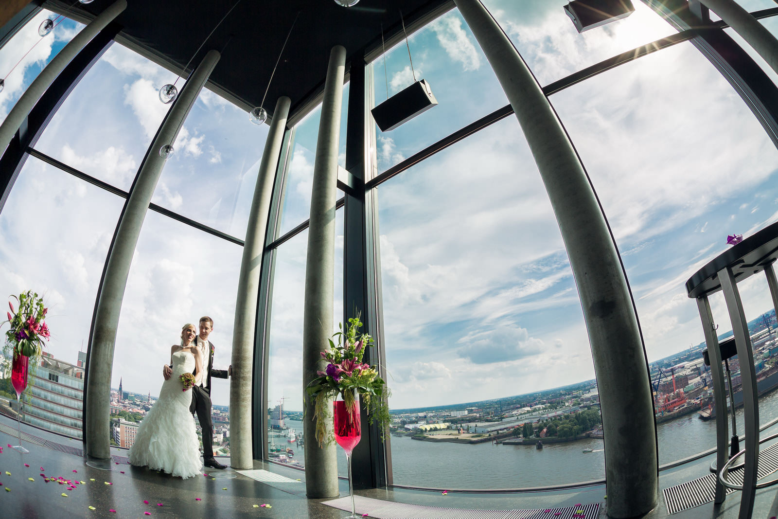 Hochzeitsfotos im 20 UP hamburg