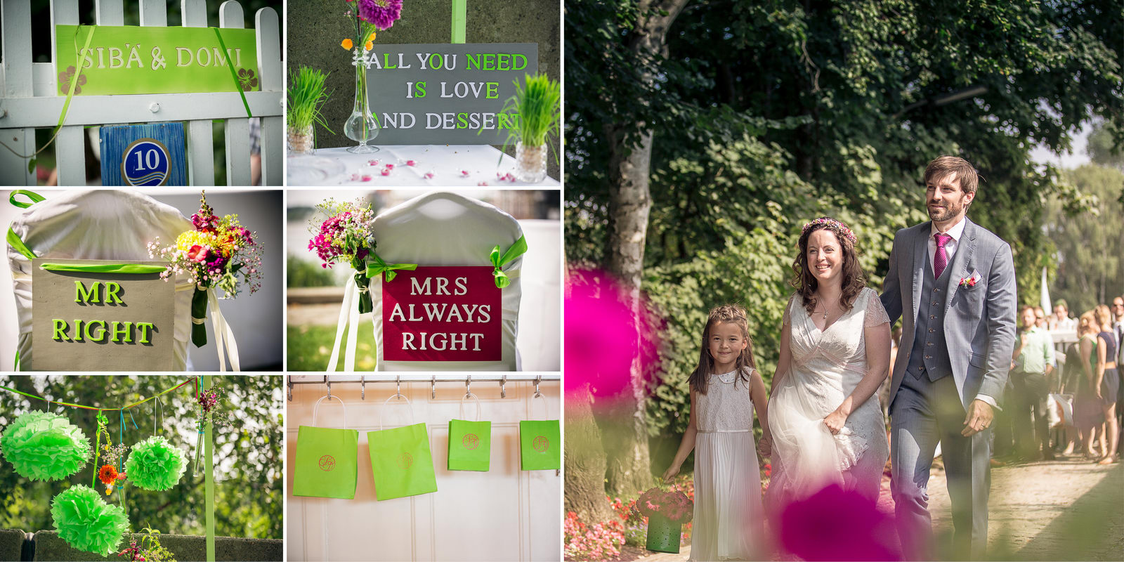 Hohczeitszeremonie in der Villa im Jachthafen