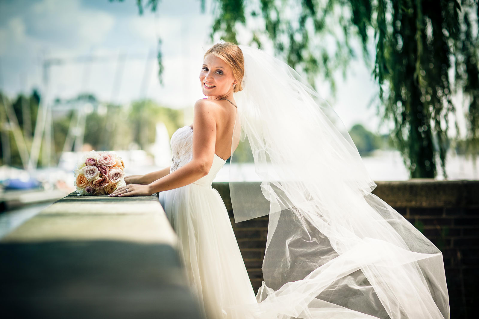 Schöne Brautportraits vom hochzeitsfotograf Hamburg