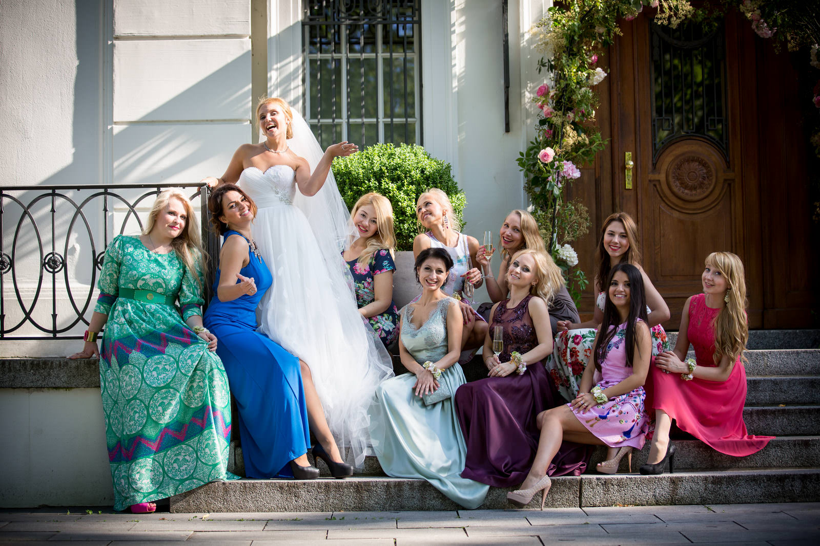 Hochzeitsfoto Gruppenportrait