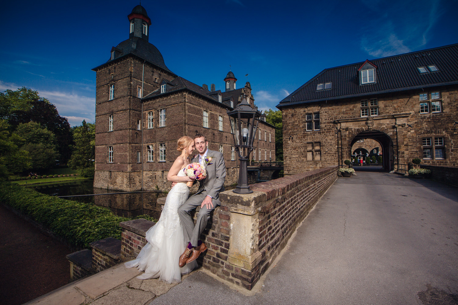 Hochzeitsportraits beim Schloß Hugenpoet, Essen