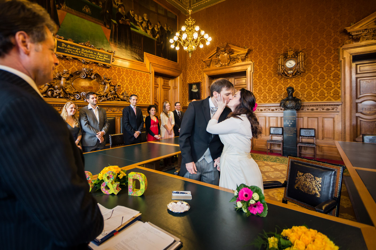 Hochzeitsfotograf im Rathaus Hamburg
