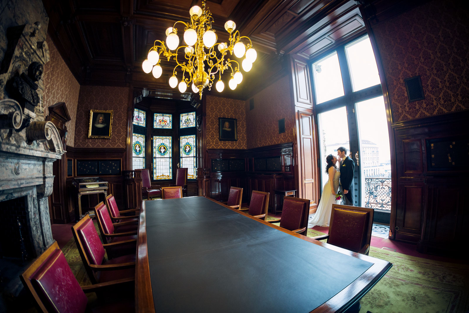 Hochzeitsportrait im Rathaus Hamburg