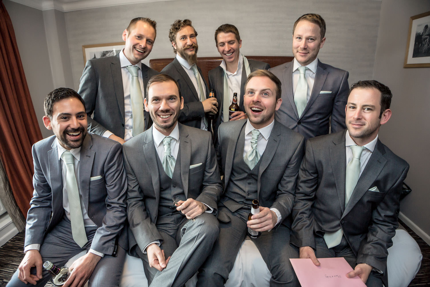 Bräutigam und Best Men